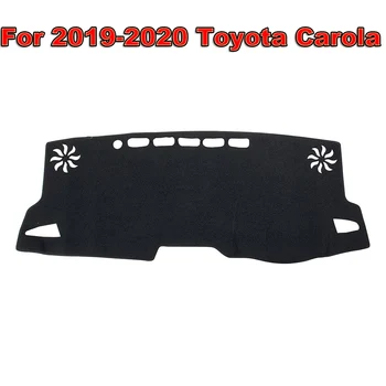 

Black Dashboard Protector Double Anti-Skid Car Dashboard Covers Carpet Dash Mats For 2019-2020 Car Type Year