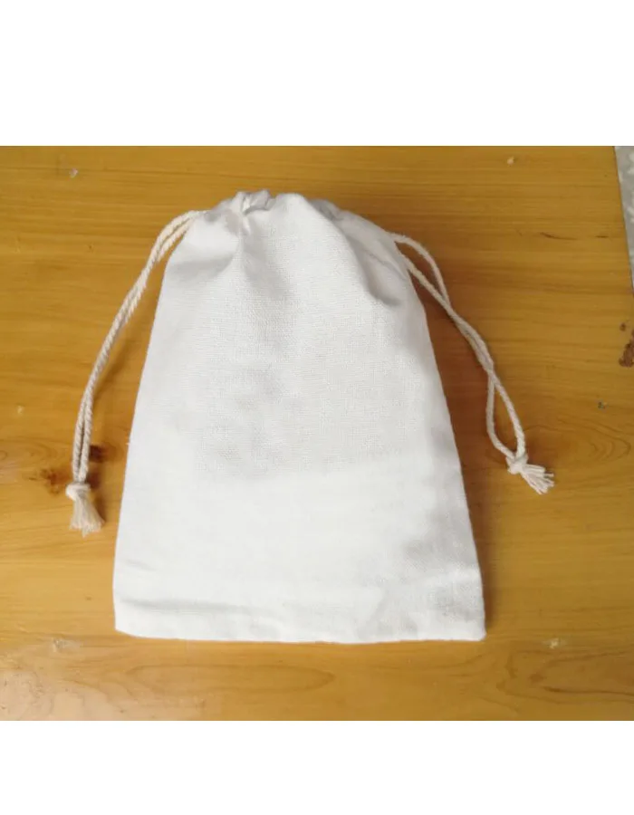 2 side rope bag Ювелирный хлопковый Подарочный пакет 5x7 см(" x 2,75") 7x9 см 11x14 см 15x20 см для свадебной вечеринки, дня рождения, конфет, упаковка для макияжа - Цвет: 2 side rope bag