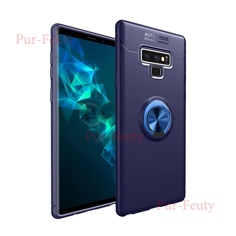 Чехол для samsung Galaxy Note 9, SM-N9600, N960U1, бизнес, с кольцом на палец, с магнитным держателем, задняя крышка для samsung Galaxy Note9