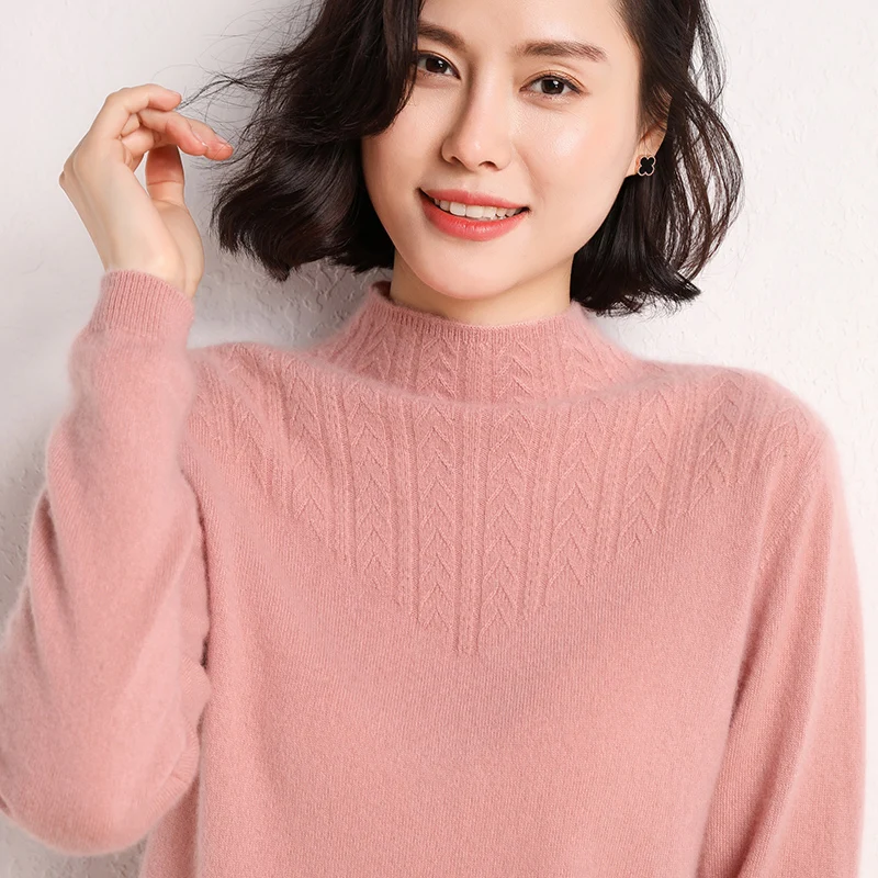 New clothing    European and American wind  ?Women Sweaters 100% Cashmere Pullovers 2020 Winter New Arrival O neck Jumpers Woman Pure Cashmere Knitwear Girl Clothes Lady Top