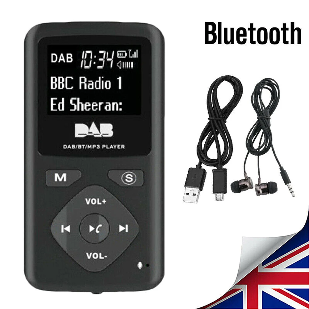 Портативный Bluetooth 4,0 радио персональный карманный FM DAB/DAB цифровой радио наушники MP3 мини радио для дома