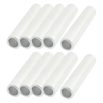 

10 Pcs 14mm x 19mm Dia Silver Tone Passing Through Aluminum Connecting Tubes