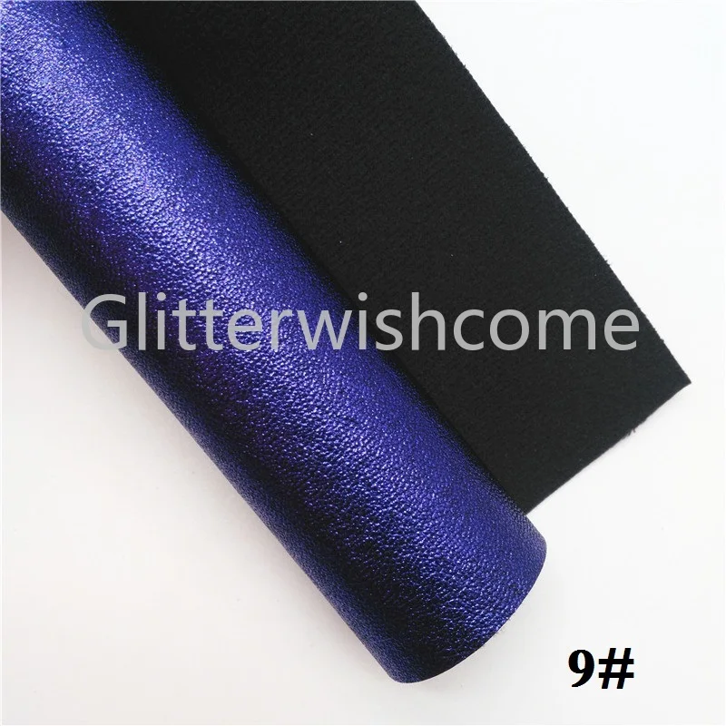 Glitterwishcome 21X29 см A4 размер винил для бантов металлик искусственная кожа ткань, синтетическая искусственная кожа листы для бантов, GM654A