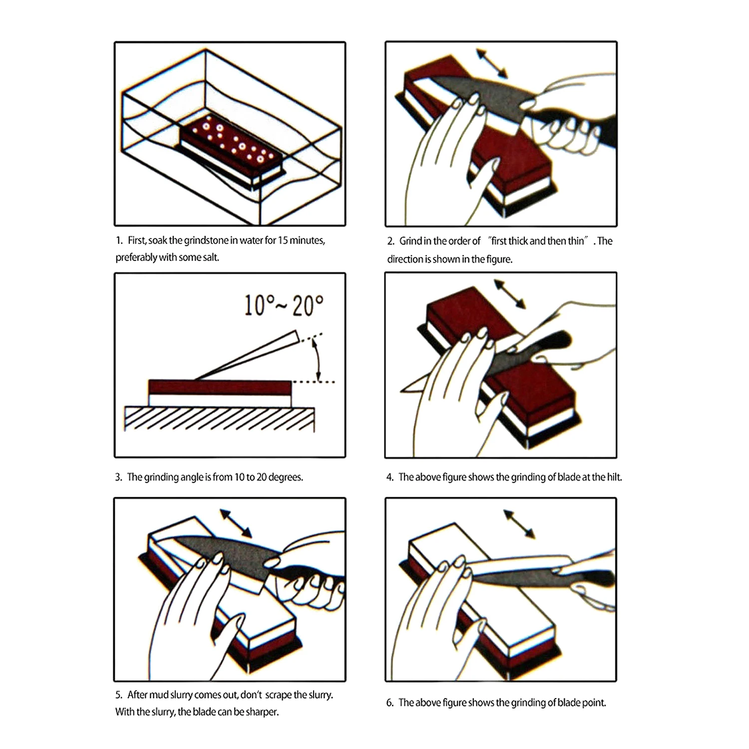 knife sharpener Premium Whetstone Cut Sharpening grindstone Set Ideal Sharpener for All Blades Non Slip Base Cutter Sharpener