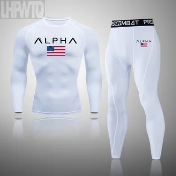 

Men New Winter Thermal Underwear Sets Quick Dry Anti-microbial Stretch Men's Thermo Underwear Male Long Johns Fitness clothing