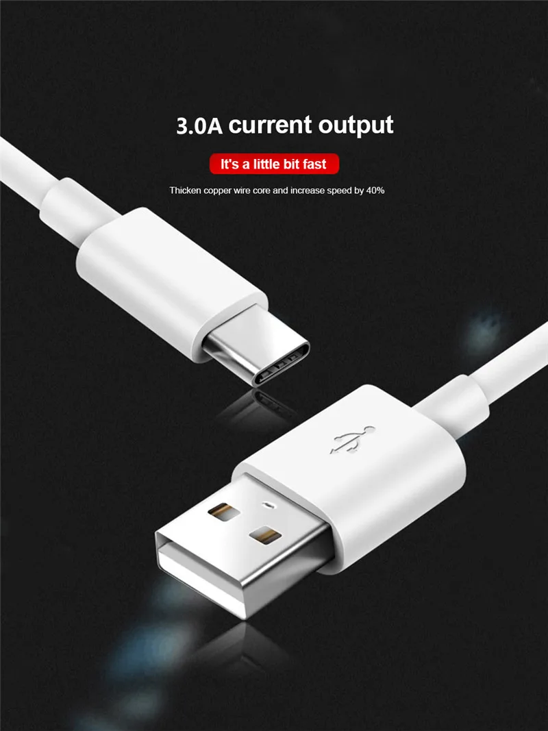 Кабель usb type-C для samsung Galaxy S10 S9 S8 Plus Xiaomi Mi 9 3A Быстрая зарядка USB-C зарядное устройство 3,0 Быстрый кабель usb type-C