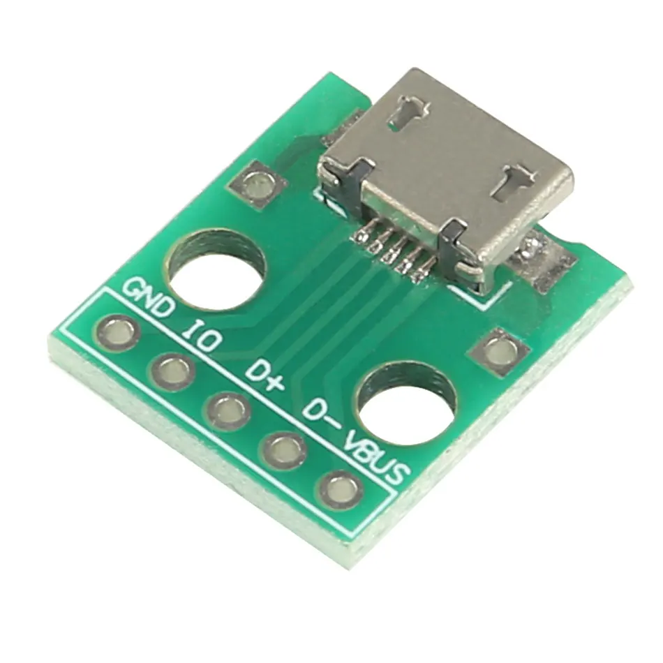 Плата USB разъем Micro Mini USB Мужской USB 2,0 Женский USB разъем интерфейс до 2,54 мм DIP PCB конвертер адаптер