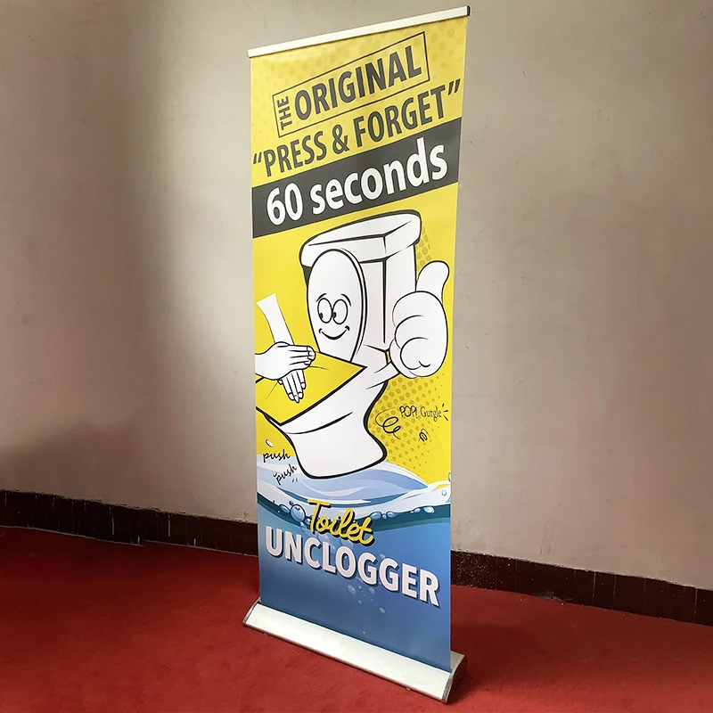Рекламный роликовый баннер с индивидуальной печатью рулонный рекламный стойка