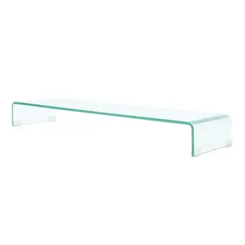

vidaXL TV Stand/Monitor Riser Glass Clear 100x30x13 cm