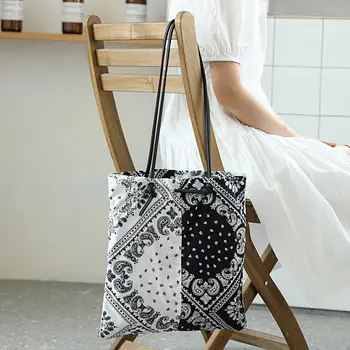 

New Vintage Flowers Bohemian Gypsy Bag Bags Cotton Women Shoulder Bags DIY PU Leather Adjustable Strap Women's Handbags