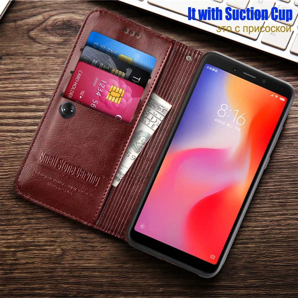 case For Xiaomi Redmi 6 Case Crocodile texture leather Cover Phone Cases For Xiaomi Redmi6 Bumper 6 Coque flip 3