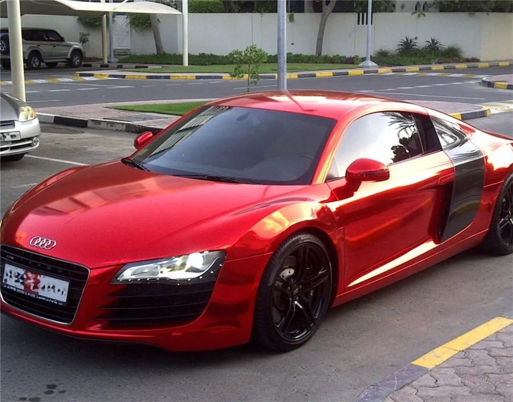 Glossy Silver Mirror Chrome Vinyl Film Car Wrap