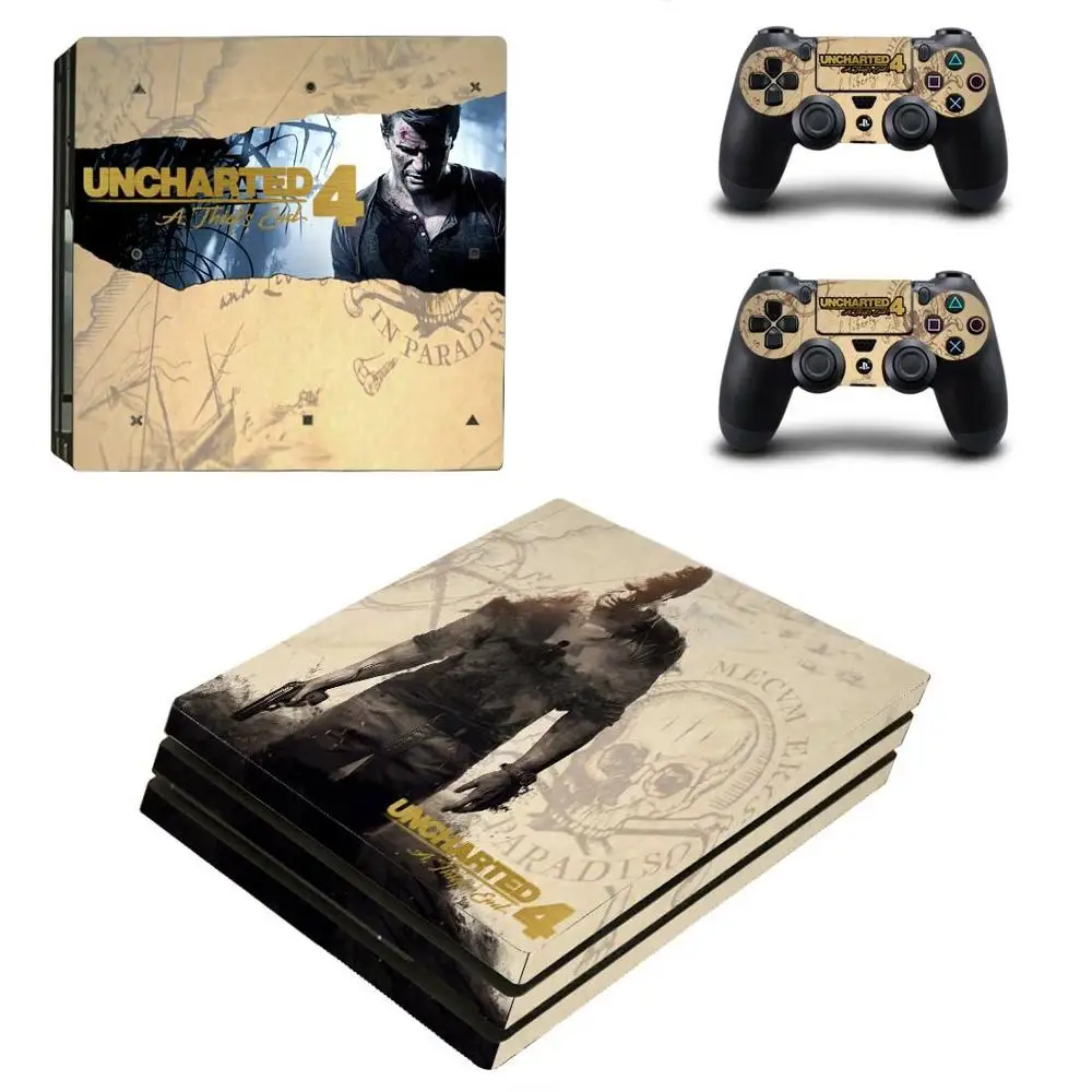 PS4 Pro sticker s Uncharted 4 PS 4 Play station 4 Pro виниловые наклейки для playstation 4 Pro консоли и контроллера - Цвет: YSP4P-0735