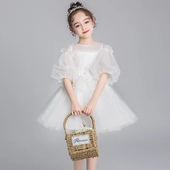 

Tick Tok Girl Evening Dress Princess Dress Poncho Dress Little Girl Flower Children's Wedding Dress Children's Performance Dress