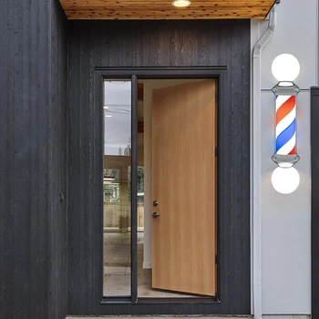 

39\" M103D Rotating Barber Pole Light LED Light US Plug Red & Blue & White Best Price