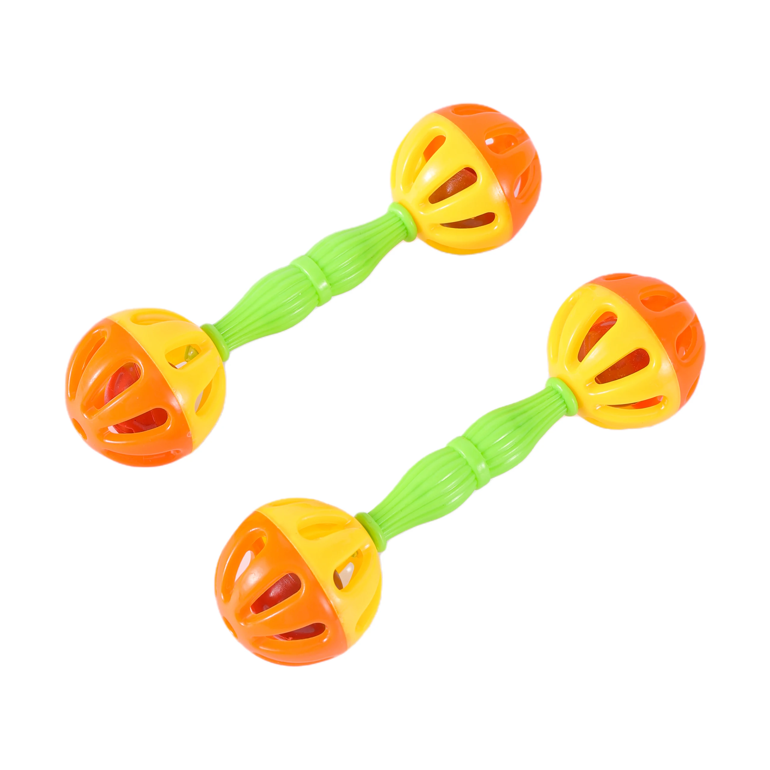 Parrot Toy Bird Toy Parrot Toy Creative Rattle Bite Resistant Bird Bite Toy Parrot Chewing Training Double-head Bell Ball 1Pc