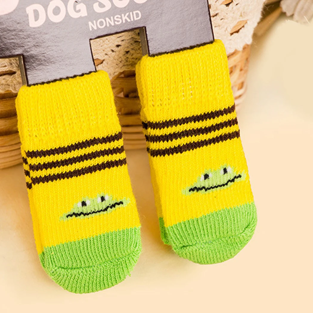 Legendog, 12 шт., 6 пар носков для собак, креативные Нескользящие хлопковые Защитные носки для собак с милым принтом, носки для щенков, носки для домашних животных, товары для домашних животных