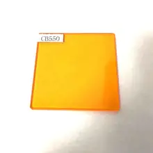

5pcs total size 50x50mm 550nm IR bandpass long pass filter glass GG550