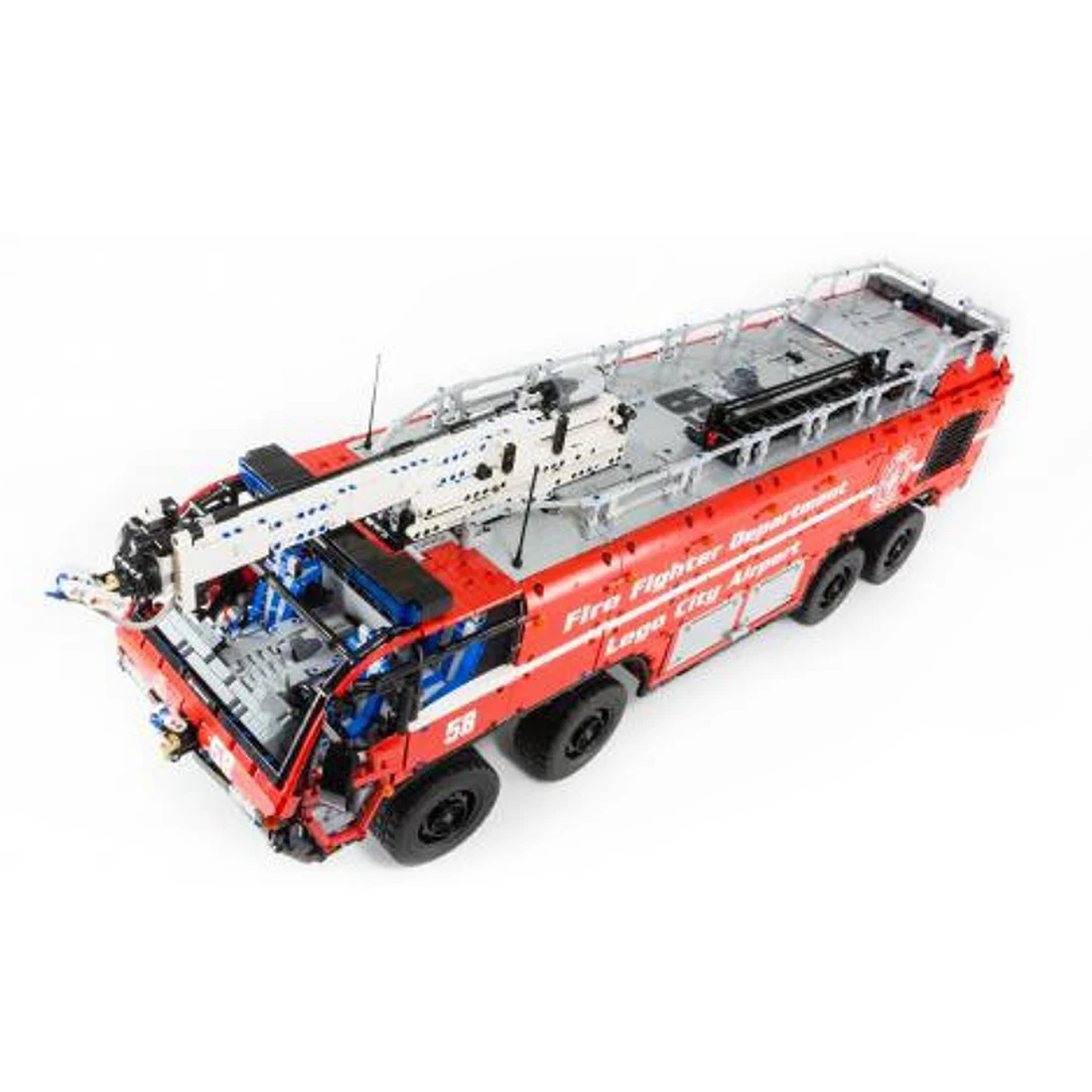

NFSTRIKE 7177Pcs Static Version High Level MOC Airport Fire Fighting Truck Building Block Model kit DIY Construction Model Gift