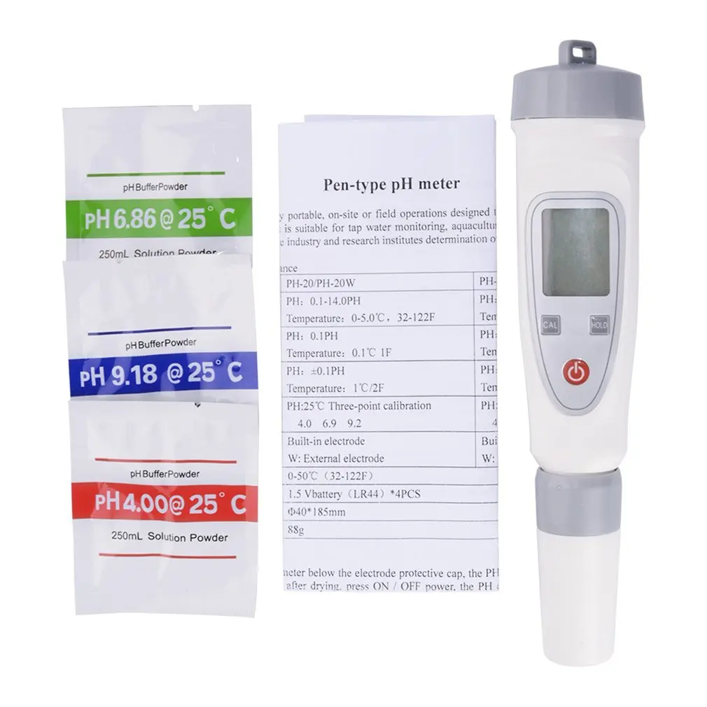 Портативный измеритель PH/температуры тестер ручка кислотометр цифровое качество и чистота воды монитор Фильтр измерения для аквариума