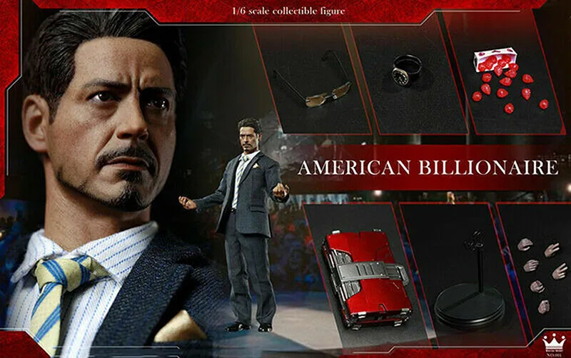 1/6 полный комплект модель воина 1/6 Tony Stark Американский биллионер № SN001 фигурка игрушка набор экшн фигурка для коллекции