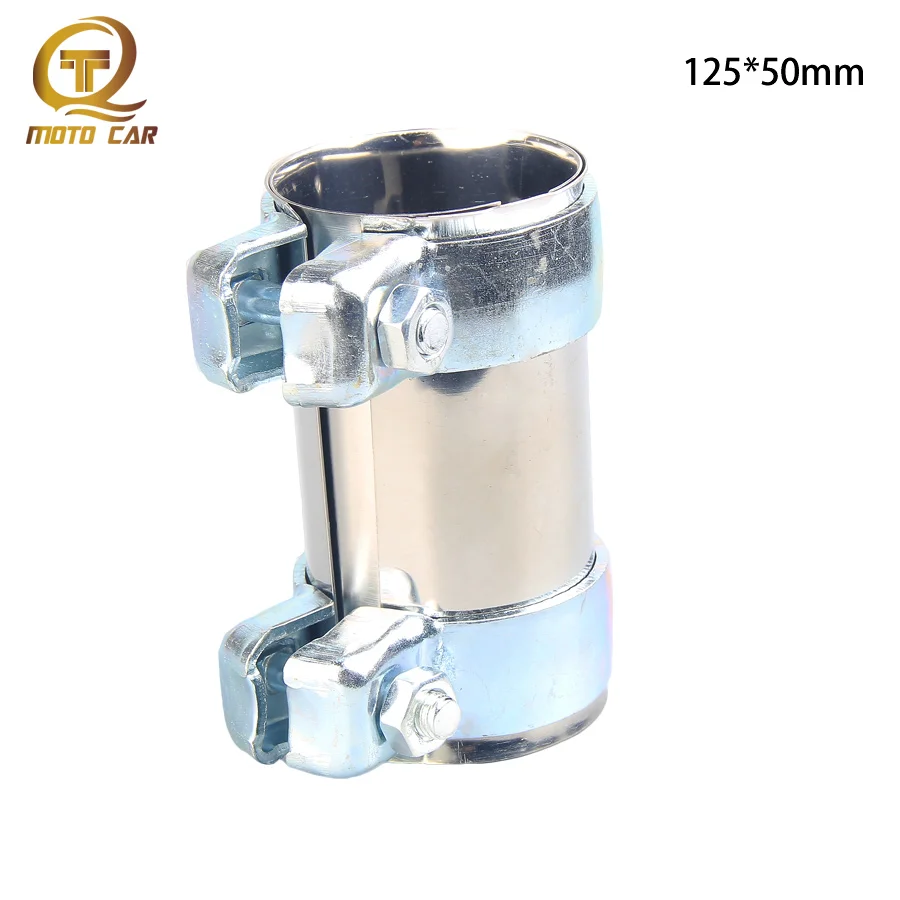 

2‘’ Steel Exhaust Clamps Bolts Car Muffler Pipe Motor Connect 191253141F 191253141G For Golf Audi A6 100 80 90 Beetle 125*50mm