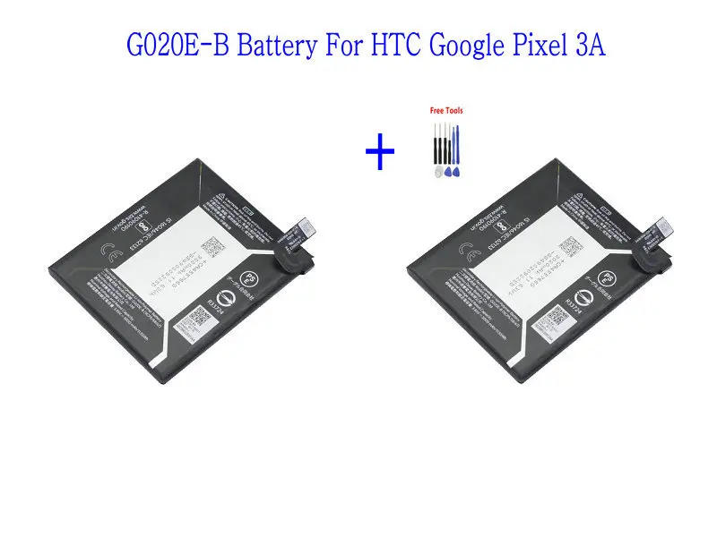 2x3000 mAh/11.55Wh G020E-B запасная батарея для HTC Google Pixel 3A батареи+ наборы инструментов для ремонта