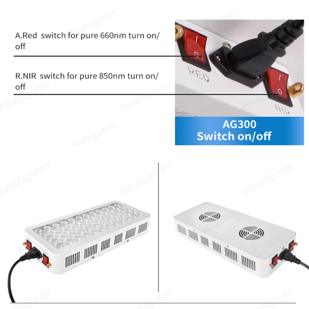 LED Therapy Light 300W Red Lamp 850nm Near Infrared for Skin Pain Relief Grow LED|led grow|led grow lightgrow light |