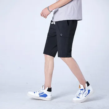 

2020 Summer Men Shorts Casual Man Solid Color Prints Slim Style plus size Male Shorts
