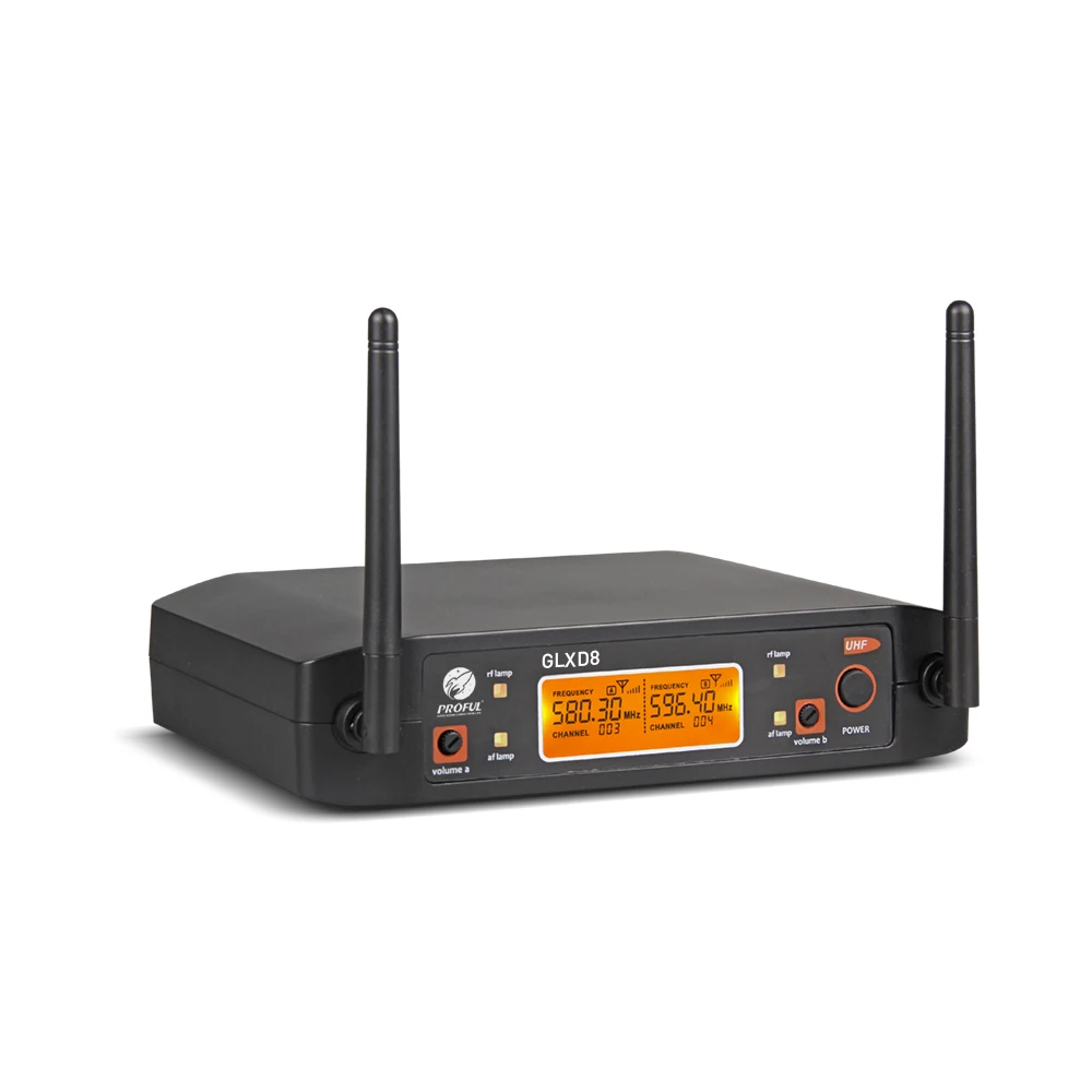 Debra GLXD8 UHF Wireless Microphone System with
