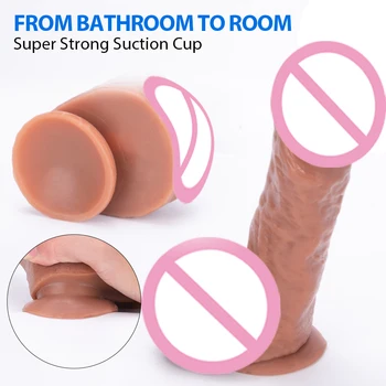 Big Strapon Ejaculating Dildo Realistic Penis Spraying Dick Suction Cup Dildos For Women Sextoy Consolador Para Mujer Adult Toy 4