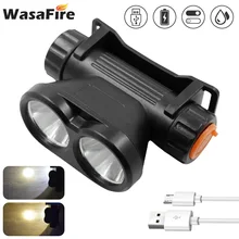 

1200 Lumens USB Rechargeable Head Lamps Waterproof 2 Modes Led Headlamp Flashlight for Outdoor Camping Running Adults Kids