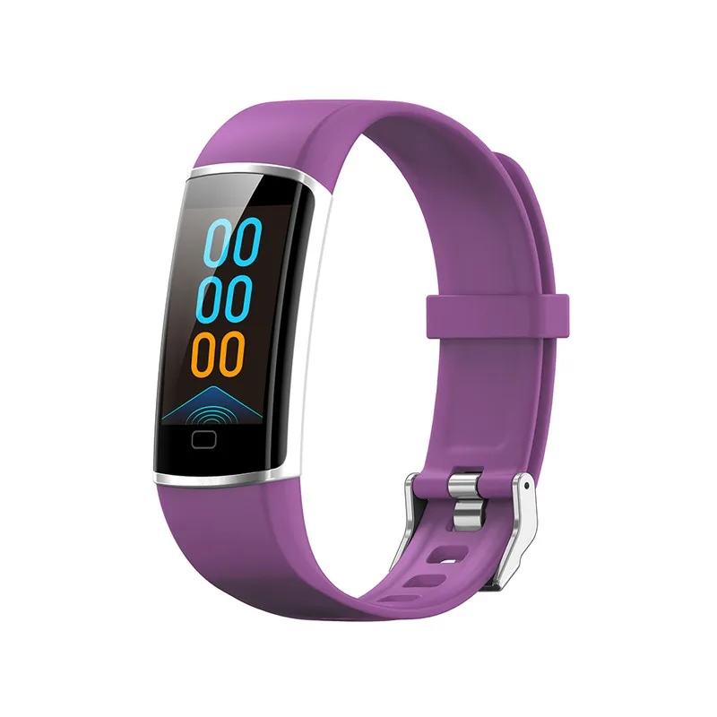 Смарт-часы, браслет для измерения давления, тонометр, умный Браслет, водонепроницаемый трекер активности, пульсометр, Смарт-часы - Цвет: Фиолетовый