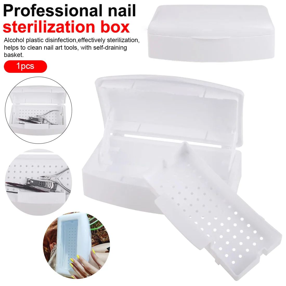 

Nail Manicure Machine Set Pro Nail Sterilizer Disinfection Box Salon Nail Nipper Tweezers Metal Tools Disinfector Sanitizer Box