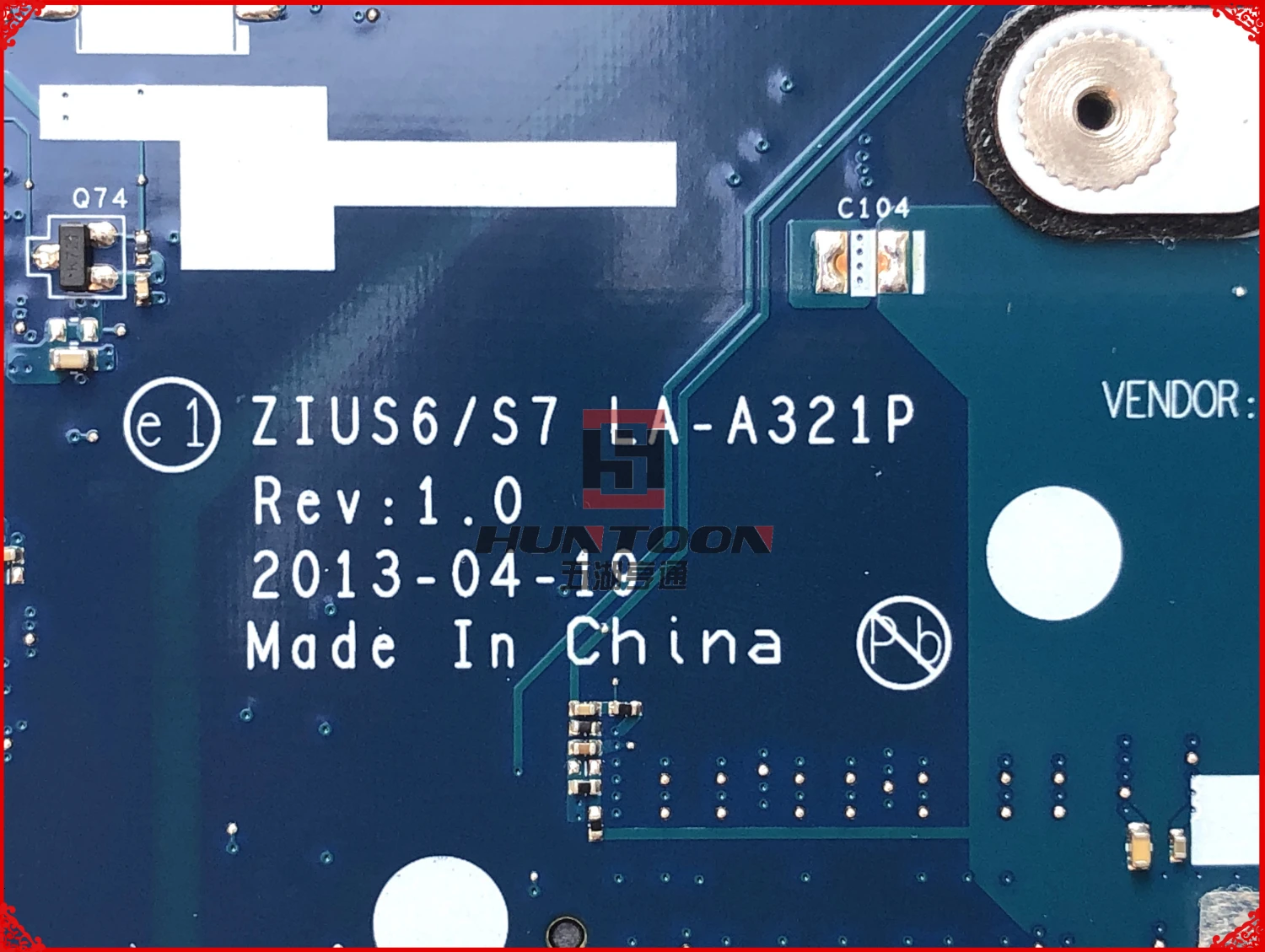 Горячая Распродажа продукта ZIUS6/S7 LA-A321P для lenovo Ideapad S310 материнская плата для ноутбуков FRU: 5B20G18948 SR1EN I3-4030U DDR3L полностью протестирована