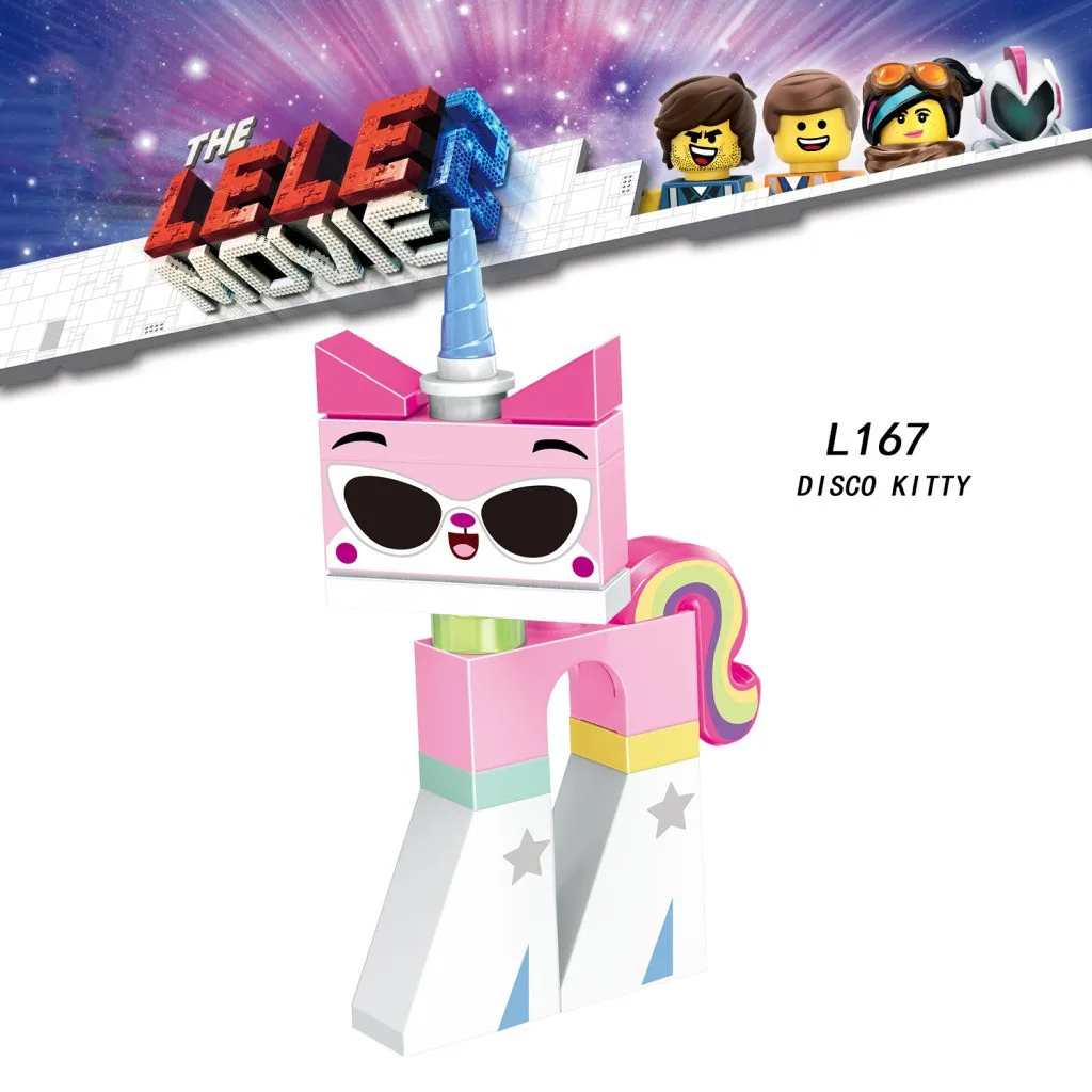 Для фильма 2 Emmet Lucy Rex Melody Kitty Бэтмен Джокер Робин Супермен Чудо-Женщина Аквамен строительные блоки фигурки Детские игрушки Подарки - Цвет: Серый