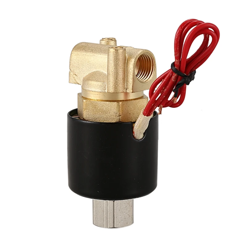 Normally Open N/O Brass Electric Solenoid Valve 220V Pneumatic Valve for Water Oil Gas