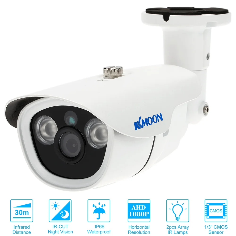 KKMOON 1080P AHD CCTV камера 2.0MP 3 6 мм 1/3 &quotCMOS 2 Массив ИК светодиодов ночного видения