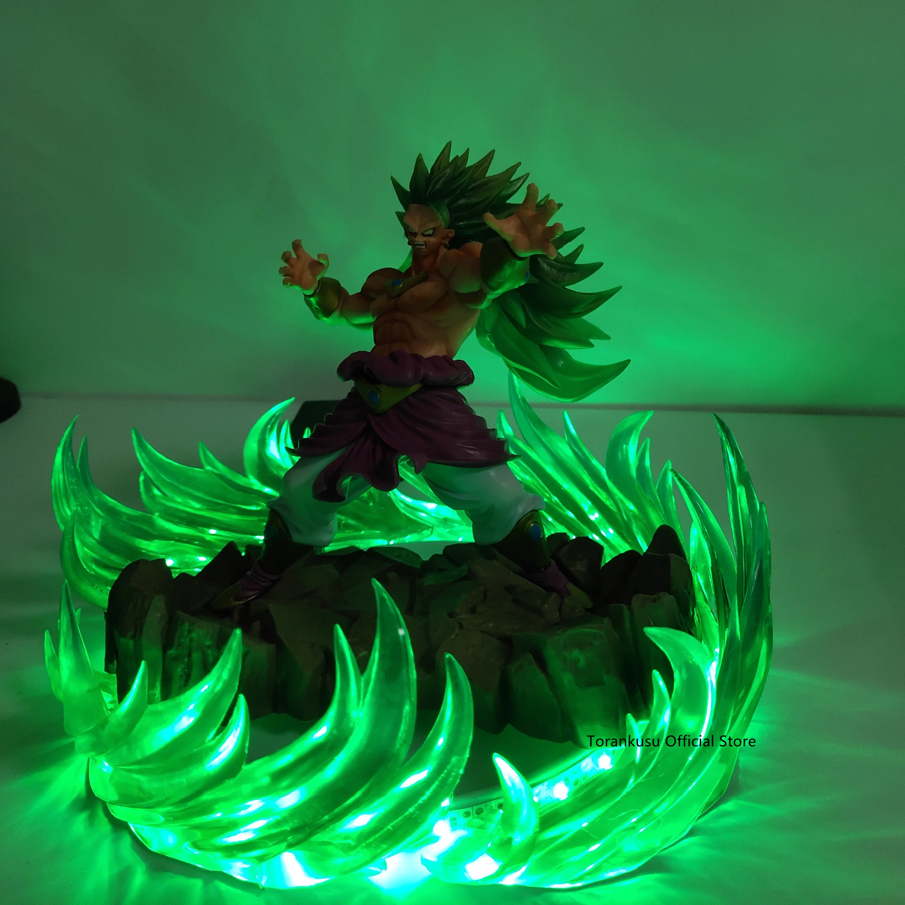 Dragon Ball Z Broly Супер Saiyan 3 светодиодные фигурки Dragon Ball Супер аниме Broli Led Коллекционная модель игрушки DBZ