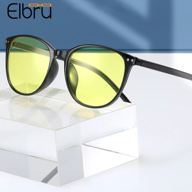 Lunettes de soleil de vision nocturne unisexes pour hommes, lunettes jaunes  classiques, lunettes à monture ronde, lunettes de conduite de nuit pour  conducteur, lunettes pour hommes et femmes - AliExpress