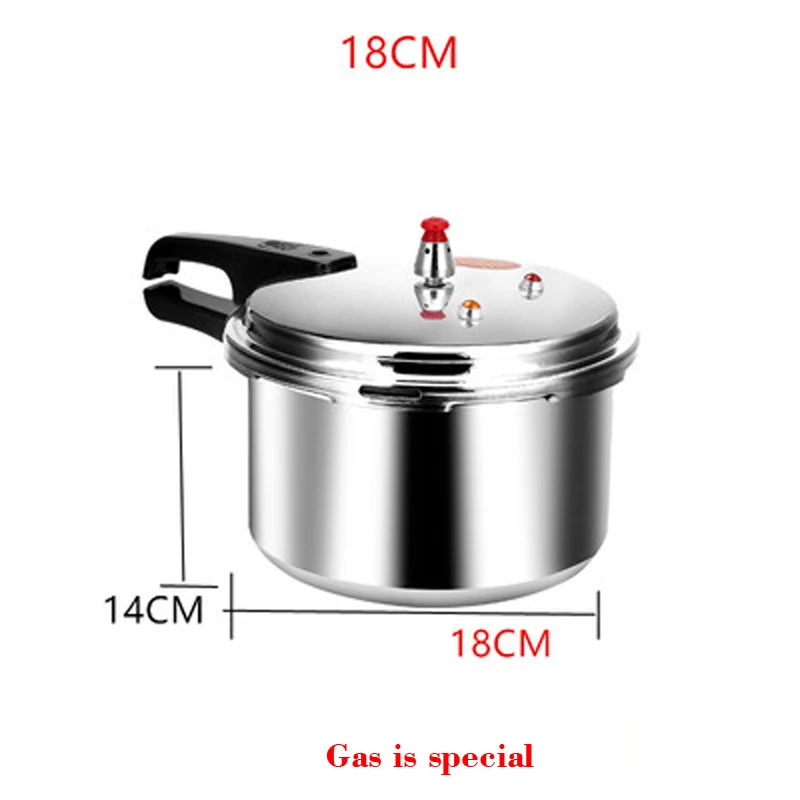 18CM Наборы скороварки для домашней кухни из алюминиевого сплава, скороварка для бобов, мяса, овощей, супов, кухонные инструменты, сковорода - Цвет: 18CM