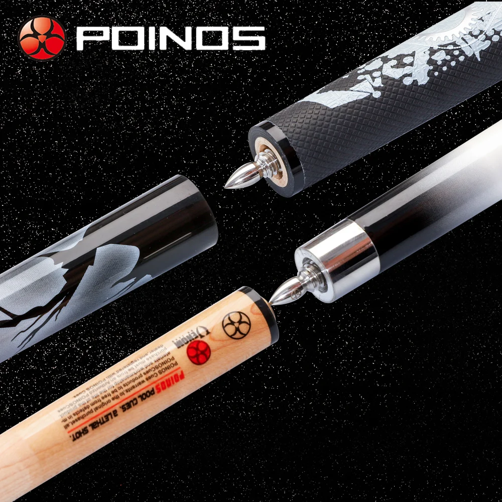 POINOS Break Punch& Jump Cue бильярдный 13 мм наконечник 147 см длина 2 цвета профессиональный набор кия с множеством подарков