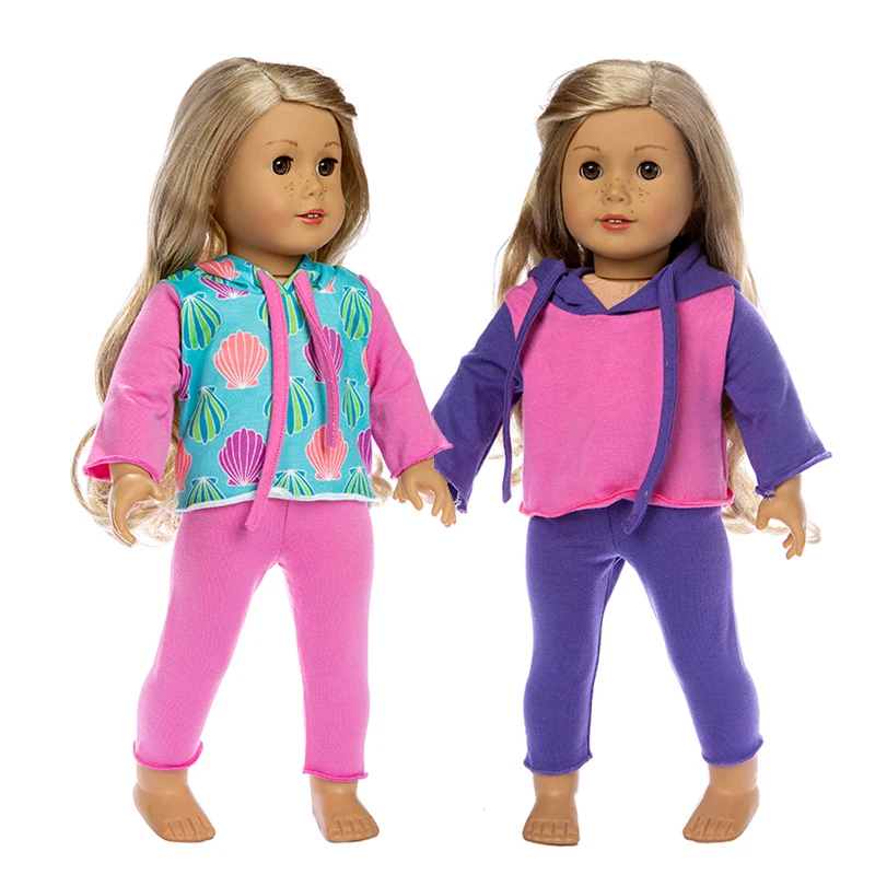 

2019 New fleece Fit for American Girl Doll Clothes 18-inch Doll , Christmas Girl Gift(only sell clothes)