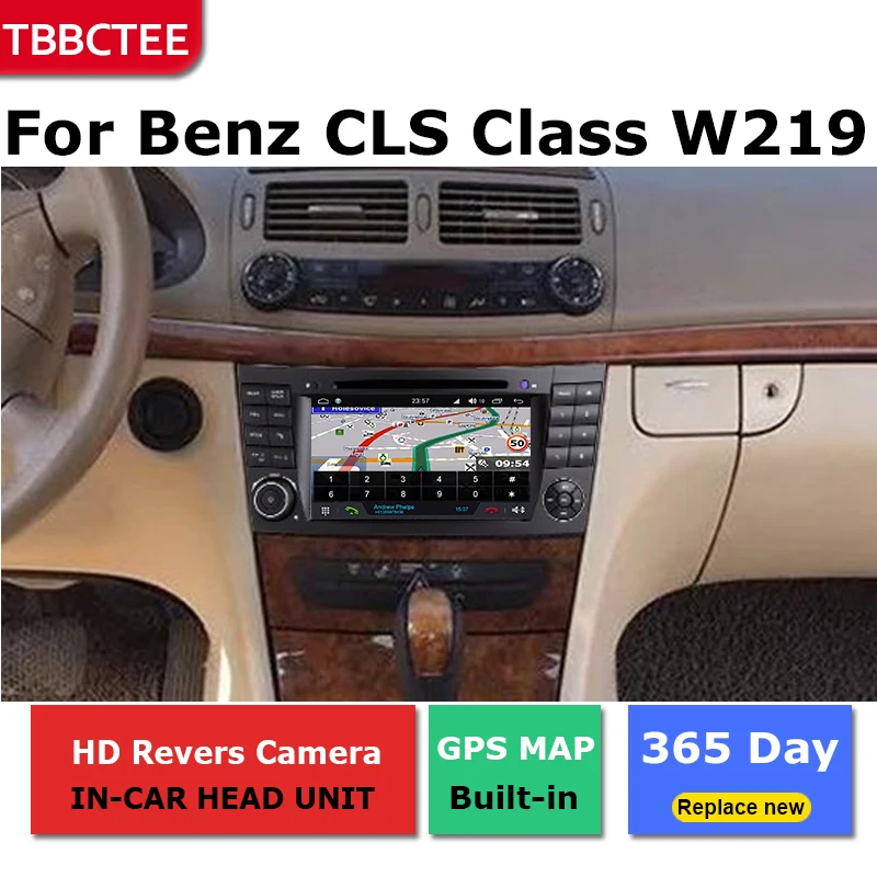 Cheap Android car dvd gps multimedia player For Mercedes Benz CLS Class W219 2004~2010car dvd navigation radio video audio 4