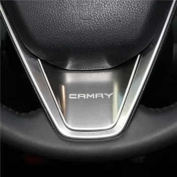 

Car Steering Wheel Cover Protector Interior Decoration Sticker interior for Toyota Camry 2018 2019 Accessorie car styling