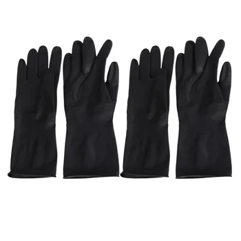 

2 Pairs Hair Dye Gloves Hair Beauty Tools Hand Nursing Cover Barber Hand Protectors for Male Female Women