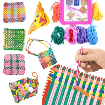 

New Rubber Loom Bands Set Kid Multi-functional Practical Tools For DIY Bag Toys Elastic Weave Bands Bags for Girl Gifts