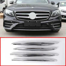 4 шт. карбоновая АБС передняя противотуманная фара Накладка для Mercedes Benz E Class W213 E200 E300- E43 AMG сброс автомобильные аксессуары