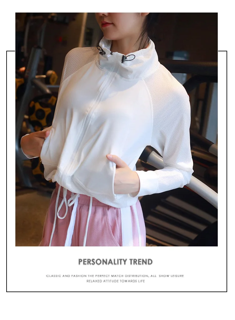 Свободная Черно-белая сетчатая женская спортивная рубашка для йоги, куртка для бега, женская спортивная одежда с длинными рукавами для женщин для спортивного зала и фитнеса, женская рубашка