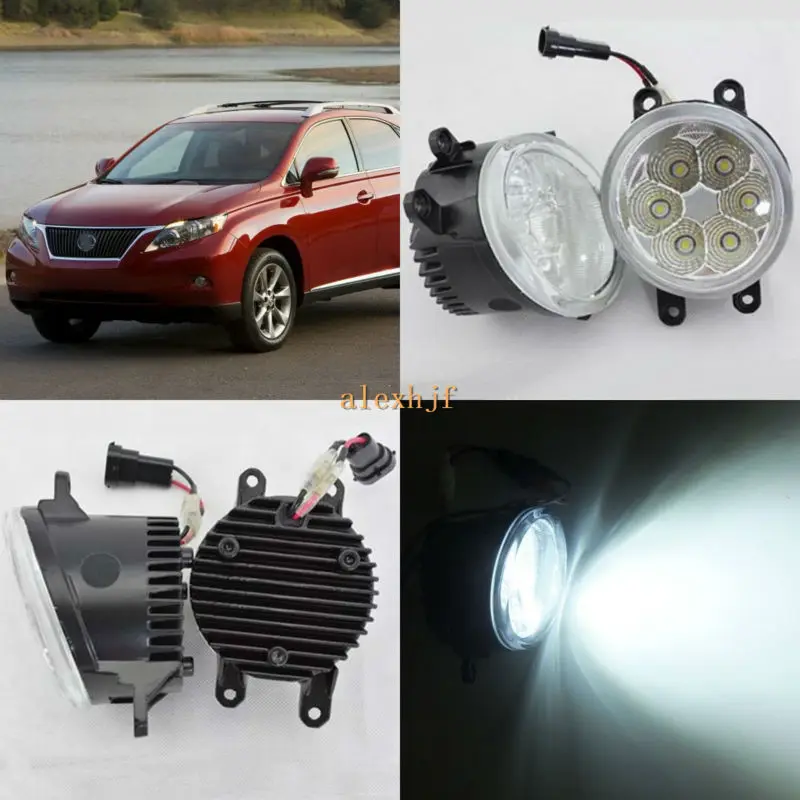 

July King 18W 6500K 6LEDs LED Daytime Running Lights LED Fog Lamp case for Lexus RX350 RX450h 2010-2013, over 1260LM/pc